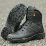 Botas de hombre, zapatos de trabajo de invierno y otoño, botines tácticos de combate en el desierto de las fuerzas especiales de calidad, botas de nieve de cuero