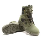 Botas de hombre, zapatos de trabajo de invierno y otoño, botines tácticos de combate en el desierto de las fuerzas especiales de calidad, botas de nieve de cuero